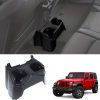 TRX AUTO Rear Cup Holder| Floor console Storage Organizer For Jeep Wrangler & Gladiator | JLU, JL & JT | FOR Jeep gladiator accessories | Compatible with Jeep Wrangler Accessories |