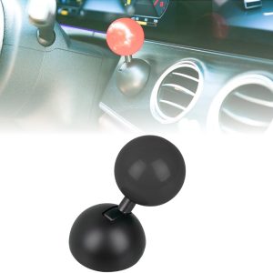 TRX AUTO Retro Joystick Push To Start Metal Button Cover | Universal Fit | Car Auto Accessories | Gifting Items For Men | Joystick lever Pushto Start | Black |