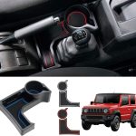 TRX AUTO Center Console Cup Holder Storage Tray Accessories For Suzuki Jimny 2 Door & Suzuki Jimny 5 Door 2018 To 2025 AUTOMATIC ONLY| Suzuki Jimny Compatible Car Accessories | Jimny 2025 cup holder