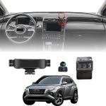 TRX AUTO Phone Holder Mount With Gravity Phone Holder For Hyundai Tucson 2021 To 2024 | Hyundai Tucson Accessories | Hyundai Tucson Mobile Phone Holder