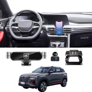 TRX AUTO Phone Holder Mount With Gravity Phone Holder For Changan CS35 Plus 2021 To 2025 | Changan Accessories 2024 | Changan CS35 Mobile Phone Holder