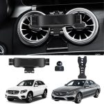 TRX AUTO Phone Holder Mount With Gravity Phone Holder For Mercedes Benz C Class, GLC 2016 To 2022 | Mercedes C Class Car Accessories | Mercedes Car Mobile Phone Holder