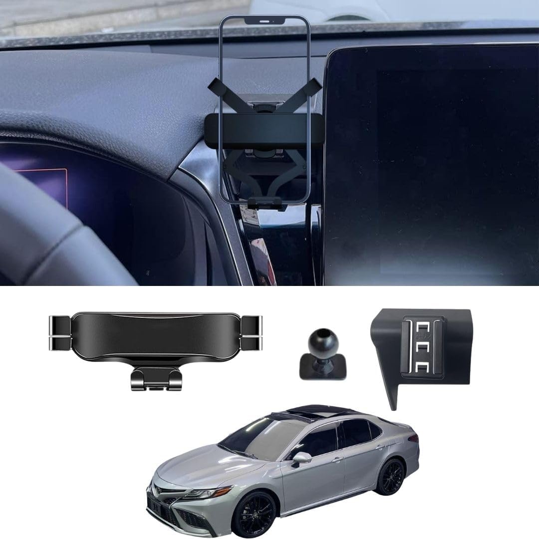 TRX AUTO Phone Holder Mount With Gravity Phone Holder For Toyota Camry 2021 To 2024 | Toyota Camry Accessories | Camry Mobile Phone Holder