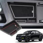 TRX AUTO Center Armrest Console Organizer For Geely Tugella 2020 2021 2022 2023 2024 | Center Storage Box Organizer Tray | Geely Accessories 2024