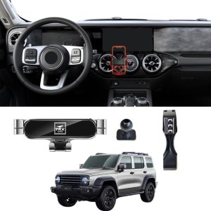 TRX AUTO Phone Holder Mount With Gravity Phone Holder For GWM Tank 300 2021 To 2025 | GWM Tank Accessories 2024 | Tank 300 Mobile Phone Holder