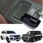 TRX AUTO Center Armrest Console Organizer For Lexus Lx570 & Land Cruiser Toyota 2008 To 2019| Center Storage Box Organizer Tray | Lexus Accessories