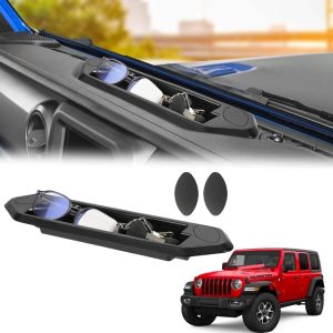 TRX AUTO Dashboard Organizer Tray Wrangler & Jeep Gladiator | Dashboard Organizer Box For JT & JL Jeep | Jeep gladiator accessories | Jeep Wrangler Accessories