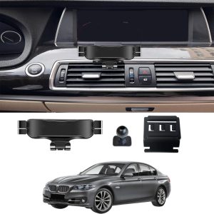 TRX AUTO Phone Holder Mount With Gravity Phone Holder For BMW 5 Series 2011 To 2017 | 5 Series Accessories | 5Series Mobile Phone Holder
