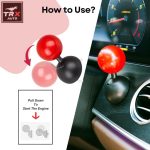 TRX AUTO Retro Joystick Push To Start Metal Button Cover | Universal Fit | Car Auto Accessories | Gifting Items For Men | Joystick lever Pushto Start | Red |