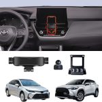 TRX AUTO Phone Holder Mount With Gravity Phone Holder For Toyota Corolla & Corolla Cross 2019 To 2023 | Toyota Corolla Car Accessories | Corolla Mobile Phone Holder