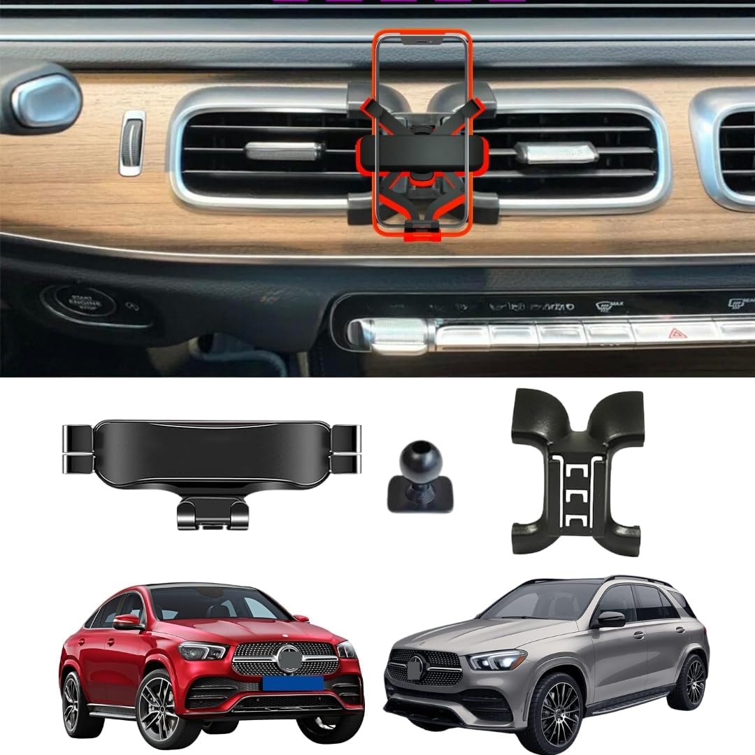 TRX AUTO Phone Holder Mount With Gravity Phone Holder For Mercedes Benz GLE, GLE Coupe & GLS 2020 To 2024 | Mercedes Benz Car Accessories | Mercedes Car Mobile Phone Holder