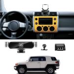 TRX AUTO Phone Holder Mount With Gravity Phone Holder For Toyota FJ Cruiser 2017 To 2023 | Toyota FJ Cruiser Accessories | FJ Cruiser Mobile Phone Holder