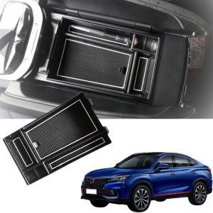 TRX AUTO Center Armrest Console Organizer For Changan CS85 2019 2020 2023 2024 | Changan Car Accessories | Center Console Storage Box Tray Insert