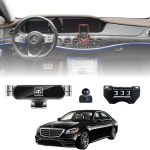 TRX AUTO Phone Holder Mount With Gravity Phone Holder For Mercedes S Class 2014 To 2020 | Mercedes Benz S400, S500, S600, S63, S65 & S Class Coupe Accessories | Mobile Phone Holder