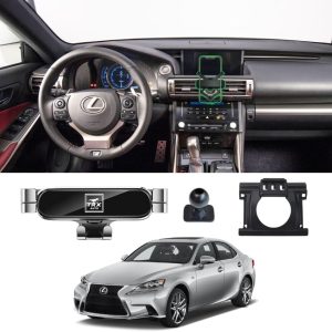 TRX AUTO Phone Holder Mount With Gravity Phone Holder For Lexus IS200t, IS250 & IS350 2015 To 2021 | Lexus IS250 Accessories | Lexus IS200 Mobile Phone Holder