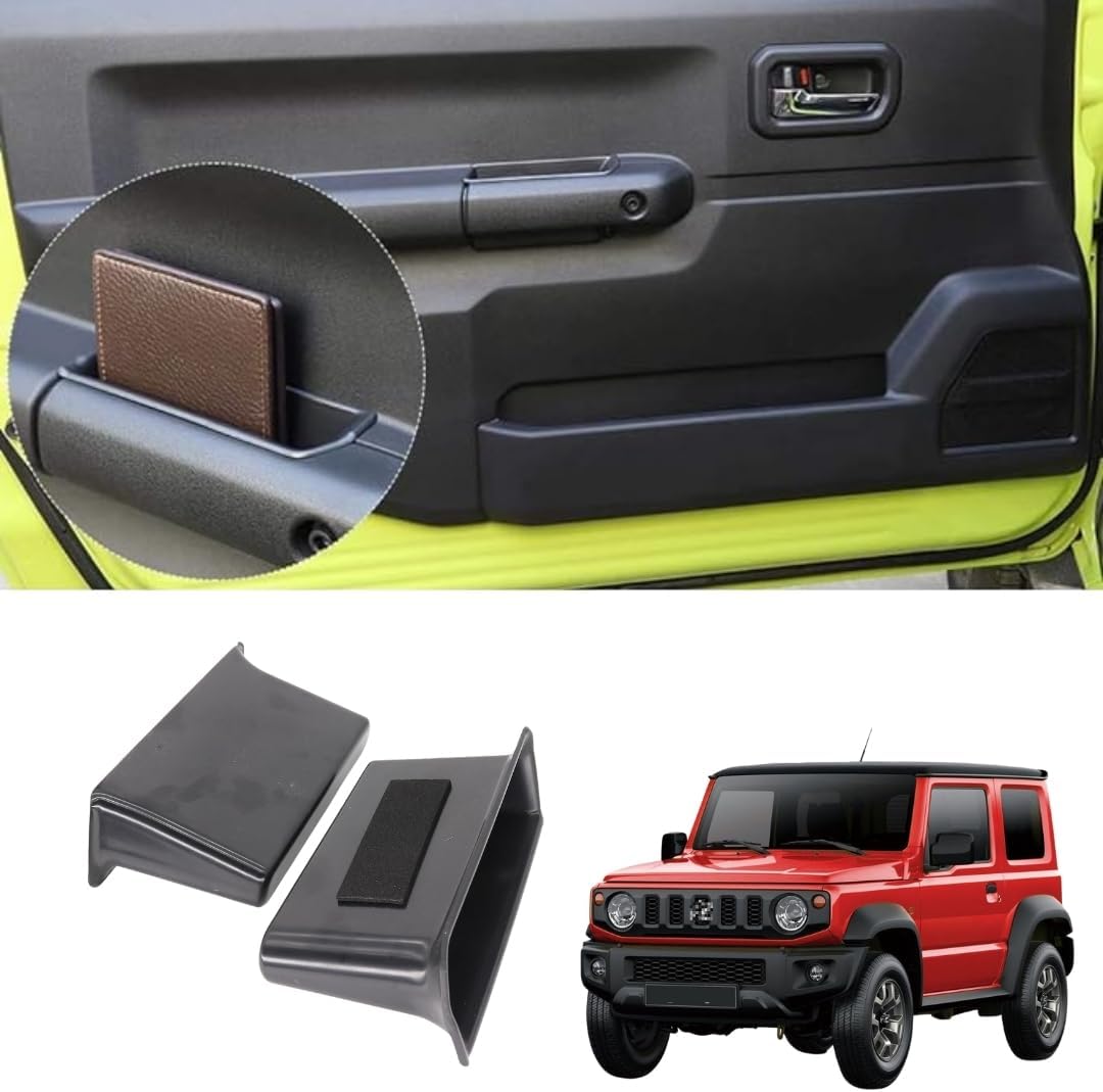 TRX AUTO Door Handle Insert Storage Tray for Suzuki JimnyJB64 JB74 2019 to 2024 | Car Door Armrest Storage Box Handle Pocket |Suzuki Jimny accessories 2024 |