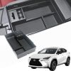 TRX AUTO Center Armrest Console Organizer For Lexus NX 300h 200T 2014 2015 2016 2017 | Center Storage Box Organizer Tray | Lexus Accessories
