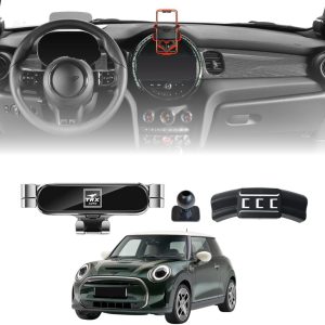 TRX AUTO Phone Holder Mount With Gravity Phone Holder For Mini Cooper 2022 To 2024 | Mini Cooper Accessories | Minicooper Mobile Phone Holder