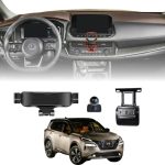 TRX AUTO Phone Holder Mount With Gravity Phone Holder For Nissan Xtrail 2021 To 2025 | Nissan X Trail Accessories | X-Trail Mobile Phone Holder