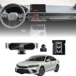 TRX AUTO Phone Holder Mount With Gravity Phone Holder For Honda Civic 2021 To 2025 | Honda Civic 11th Gen Accessories | Honda Civic Mobile Phone Holder