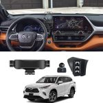 TRX AUTO Phone Holder Mount With Gravity Phone Holder For Toyota Highlander 2022 To 2024 | Toyota Highlander Accessories | Highlander Mobile Phone Holder