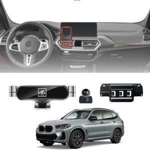 TRX AUTO Phone Holder Mount With Gravity Phone Holder For BMW X3 & X4 2022 To 2024 | BMW X3 Accessories |BMW X4 Accessories | Mobile Phone Holder