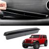 TRX AUTO Grab Handle Storage Tray Passenger Side with Compartment For Jeep Wrangler JLU, JL & JT Gladiator | Jeep Wrangler Interior Accessories | From 2018-2024 Wrangler