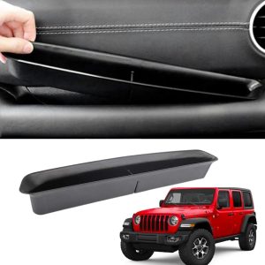 TRX AUTO Grab Handle Storage Tray Passenger Side with Compartment For Jeep Wrangler JLU, JL & JT Gladiator | Jeep Wrangler Interior Accessories | From 2018-2024 Wrangler