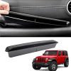 TRX AUTO Grab Handle Storage Tray Passenger Side with Compartment For Jeep Wrangler JLU, JL & JT Gladiator | Jeep Wrangler Interior Accessories | From 2018-2024 Wrangler
