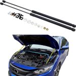 TRX AUTO Hood Hydraulic Strut For Honda Civic 2016 2017 2018 2019 | Hood or Bonnet gas damper with mounts| Honda Civic Accessories 2024
